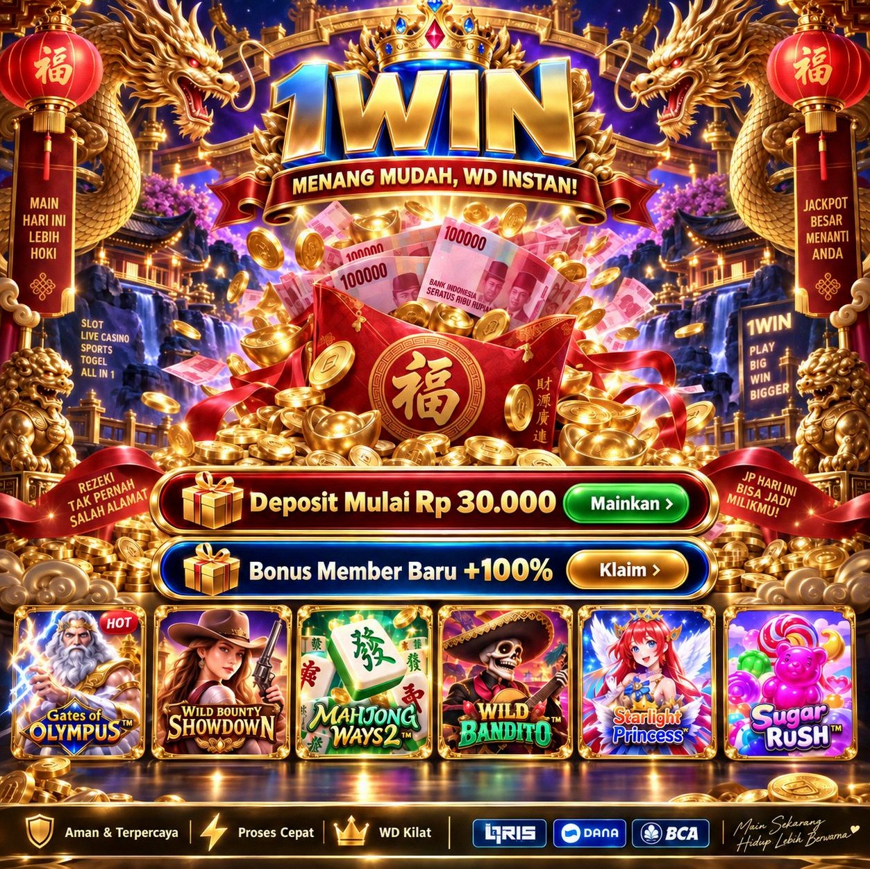 1WIN - Situs Slot Online Resmi dengan Akses Daftar dan Login